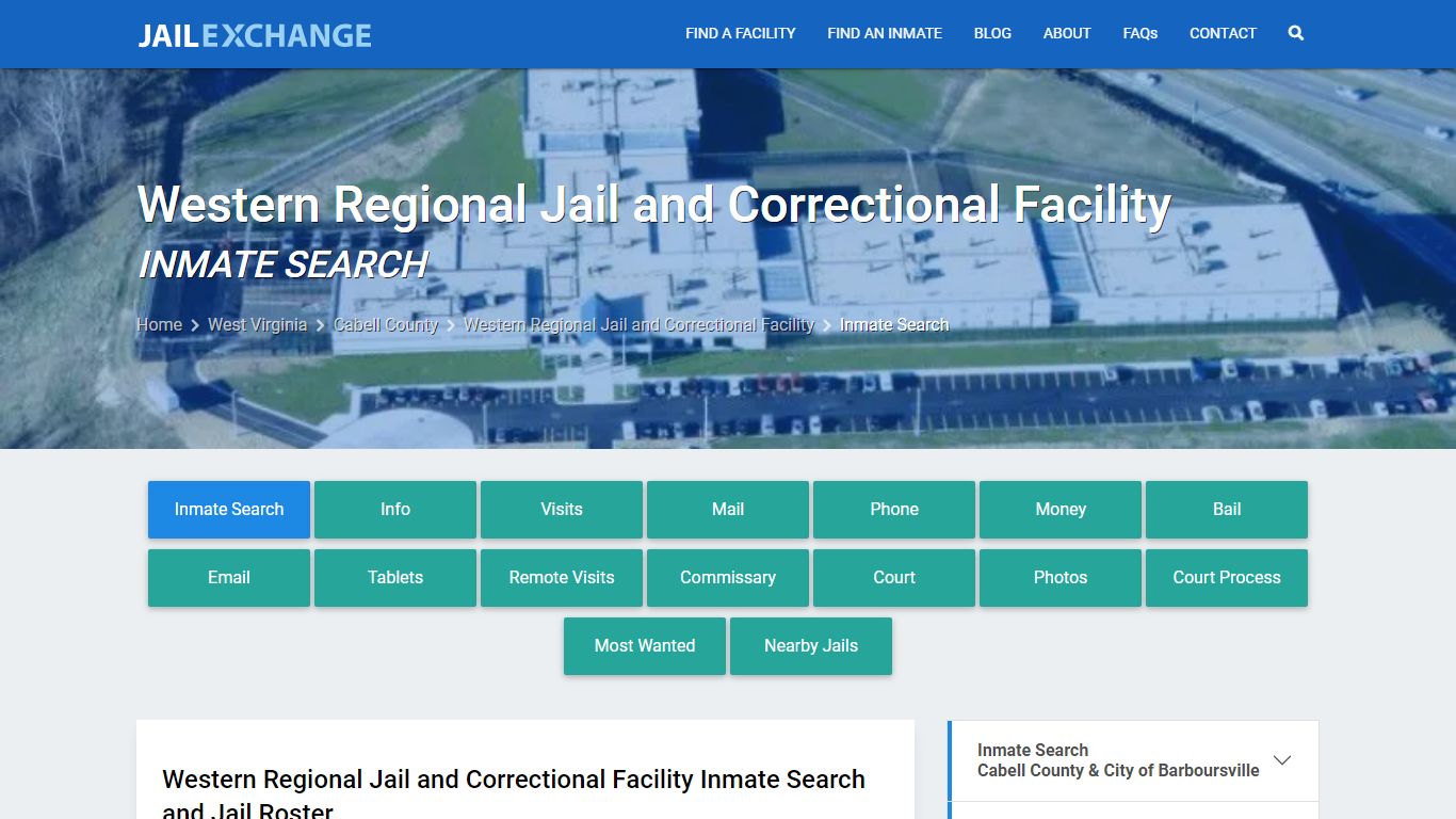 Western Regional Jail and Correctional Facility Inmate Search